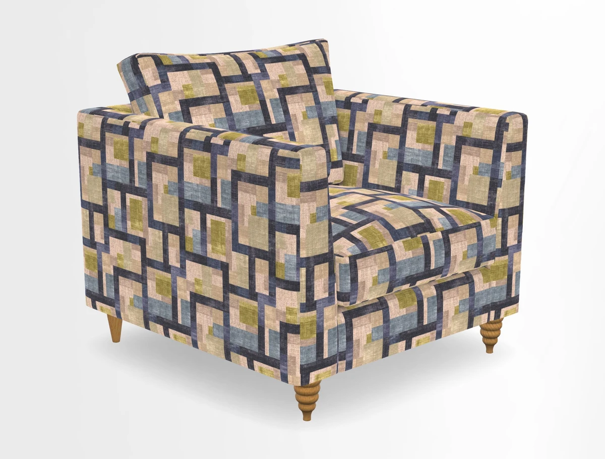 Saltdean chair in Two Tone Plain Biscuit