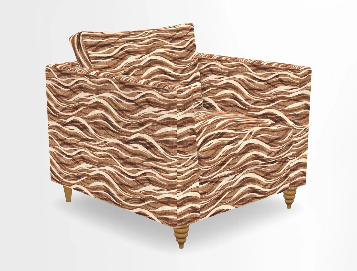 Saltdean chair in Two Tone Plain Biscuit