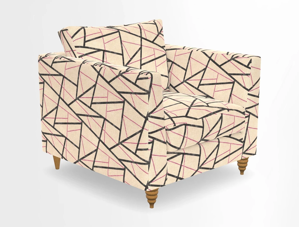 Saltdean chair in Two Tone Plain Biscuit