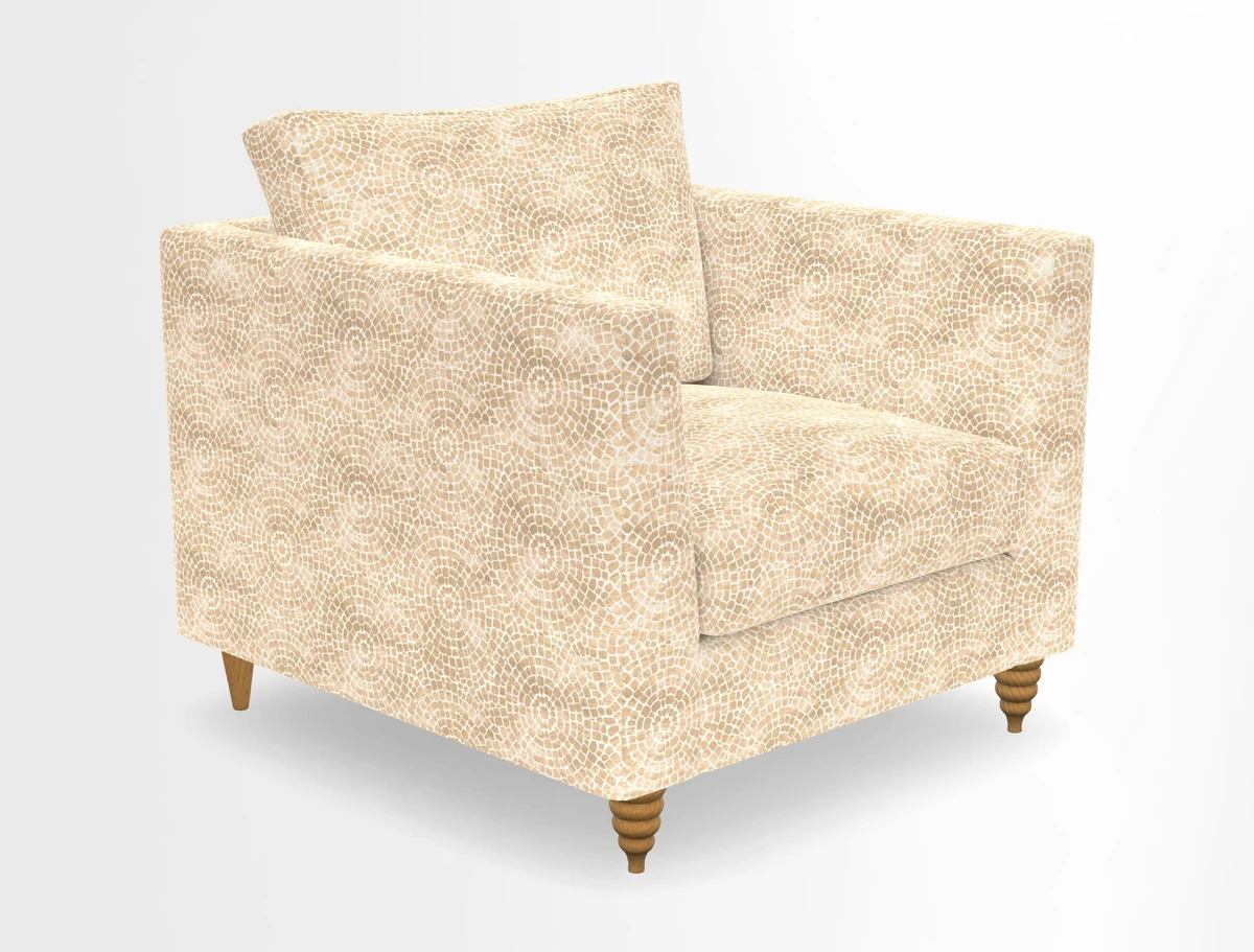 Saltdean chair in Two Tone Plain Biscuit
