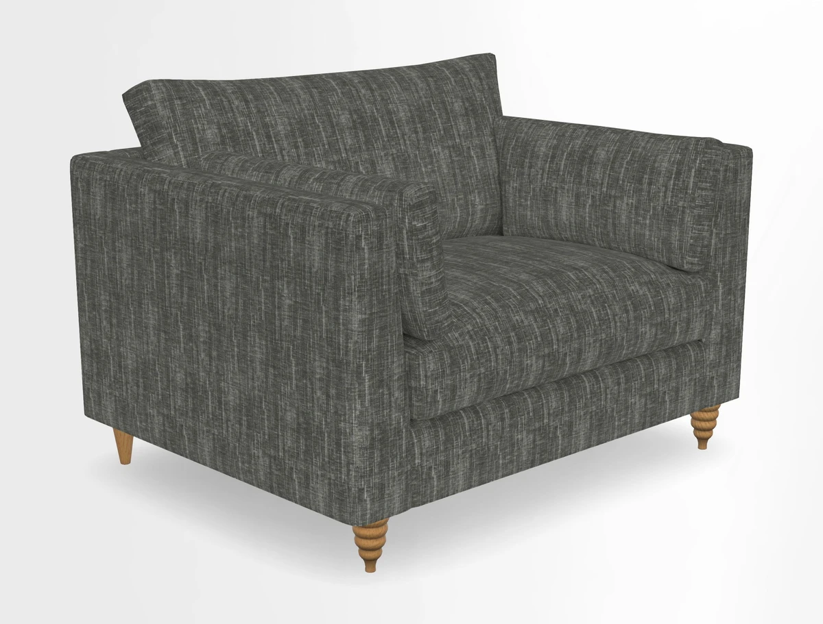Saltdean snuggler in Linwood Tango Velvet Rosewood