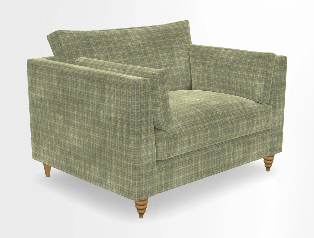 Saltdean snuggler in Linwood Tango Velvet Rosewood