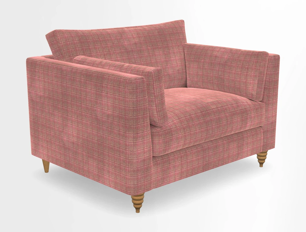 Saltdean snuggler in Linwood Tango Velvet Rosewood