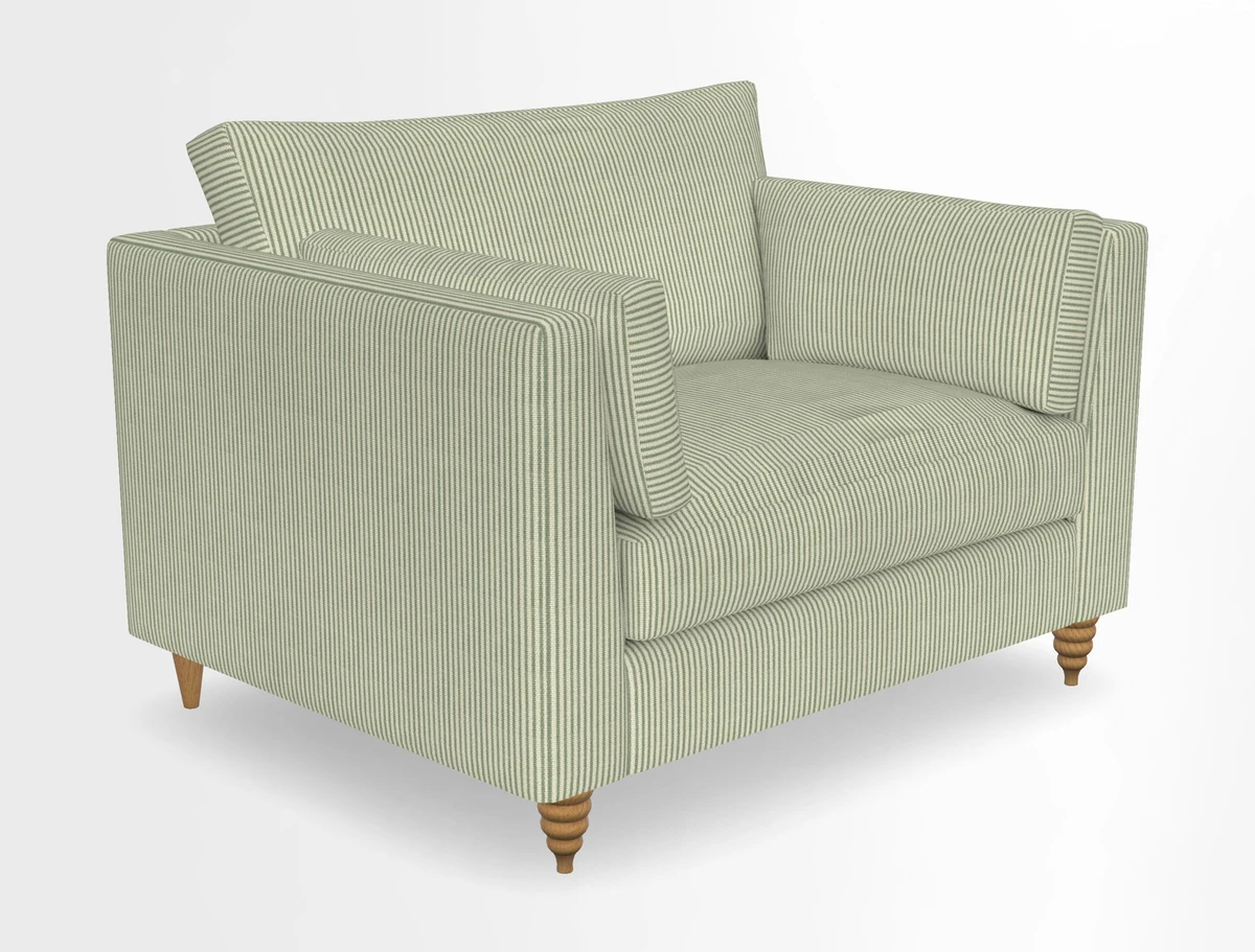 Saltdean snuggler in Linwood Tango Velvet Rosewood
