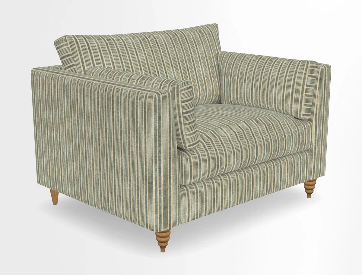 Saltdean snuggler in Linwood Tango Velvet Rosewood