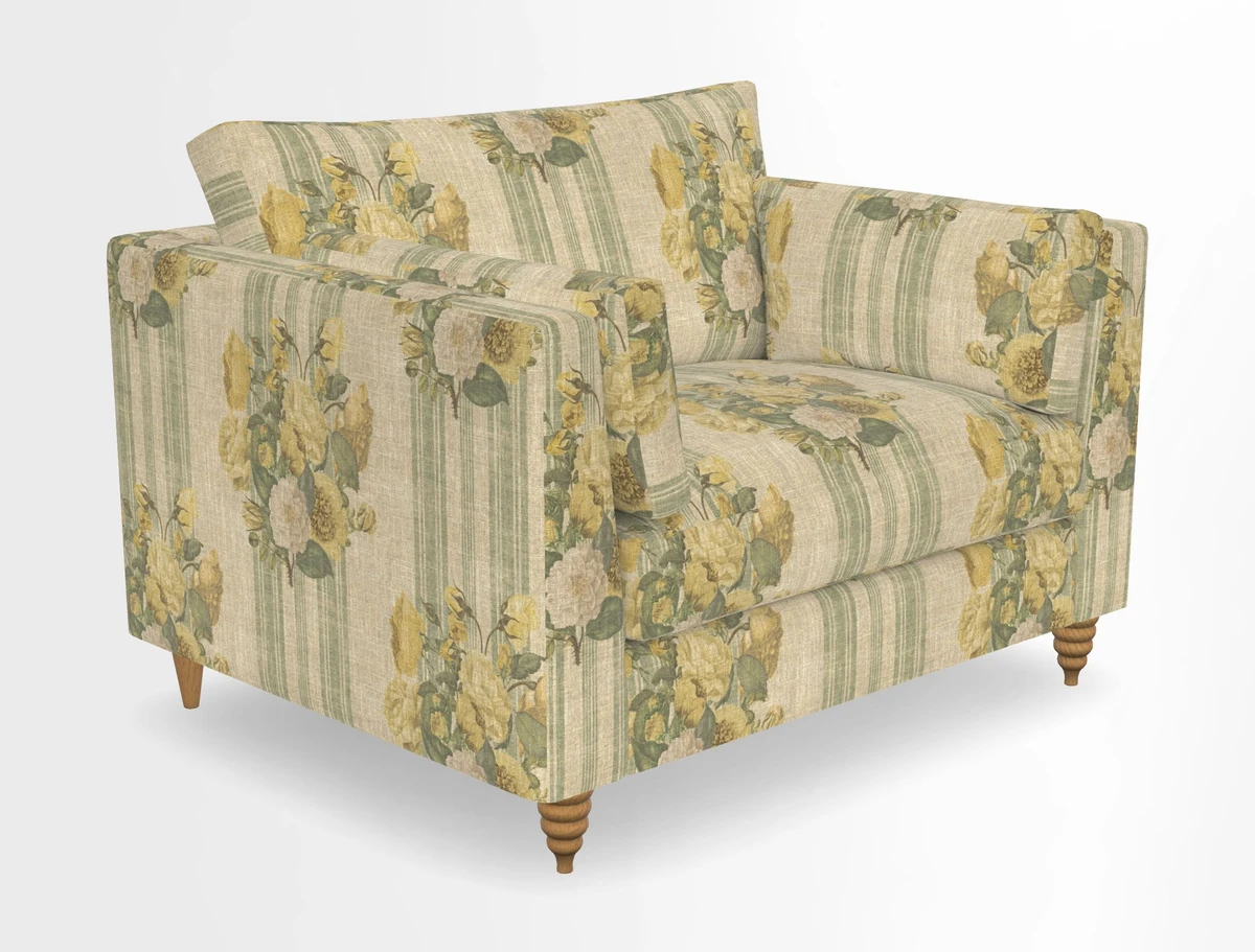 Saltdean snuggler in Linwood Tango Velvet Rosewood