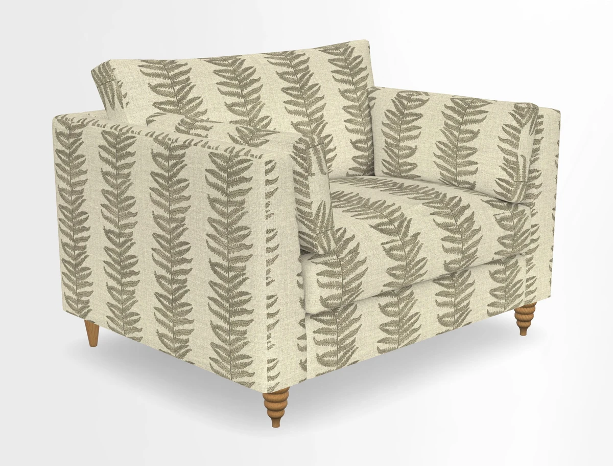 Saltdean snuggler in Linwood Tango Velvet Rosewood