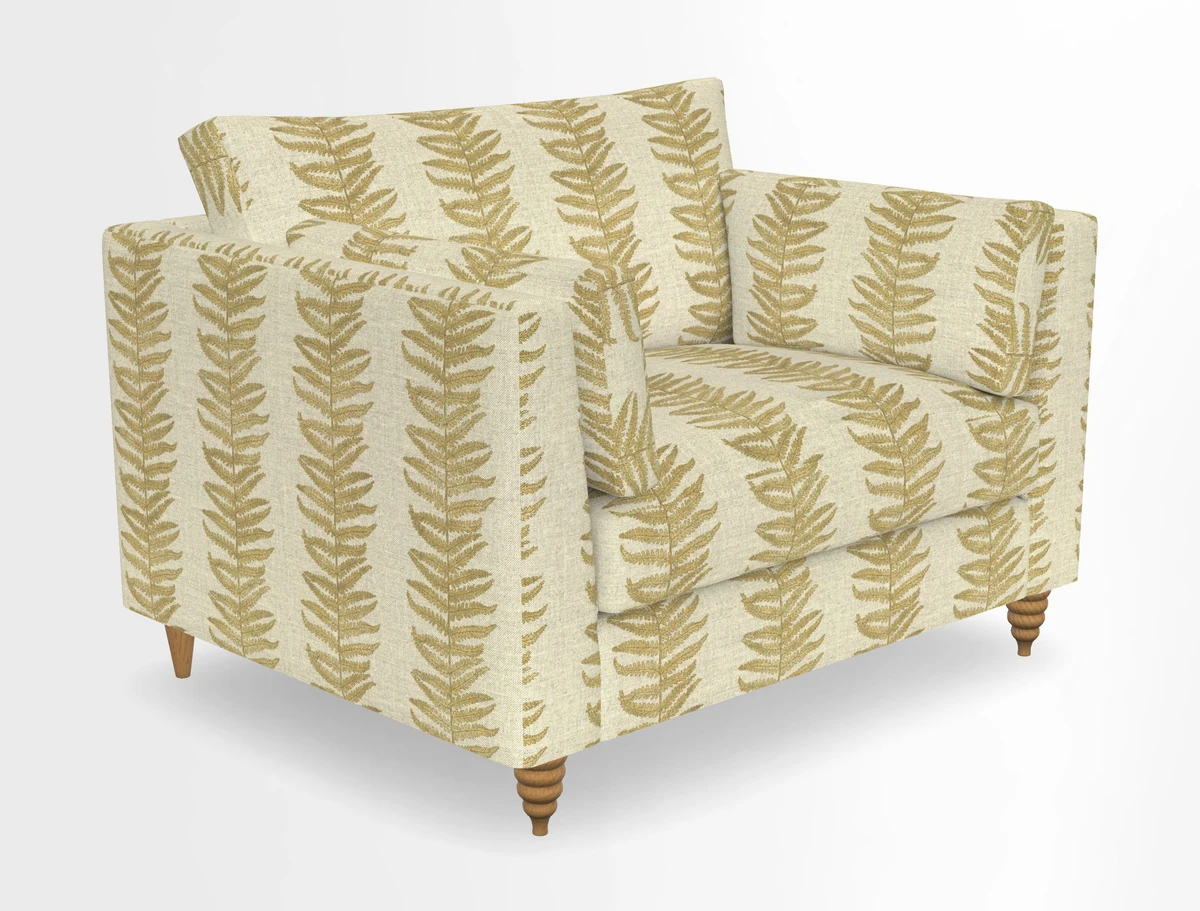 Saltdean snuggler in Linwood Tango Velvet Rosewood