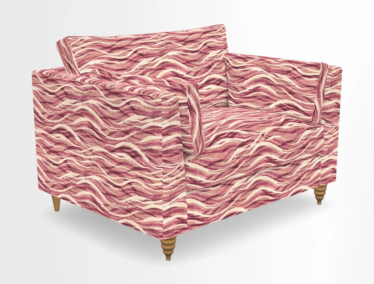 Saltdean snuggler in Linwood Tango Velvet Rosewood