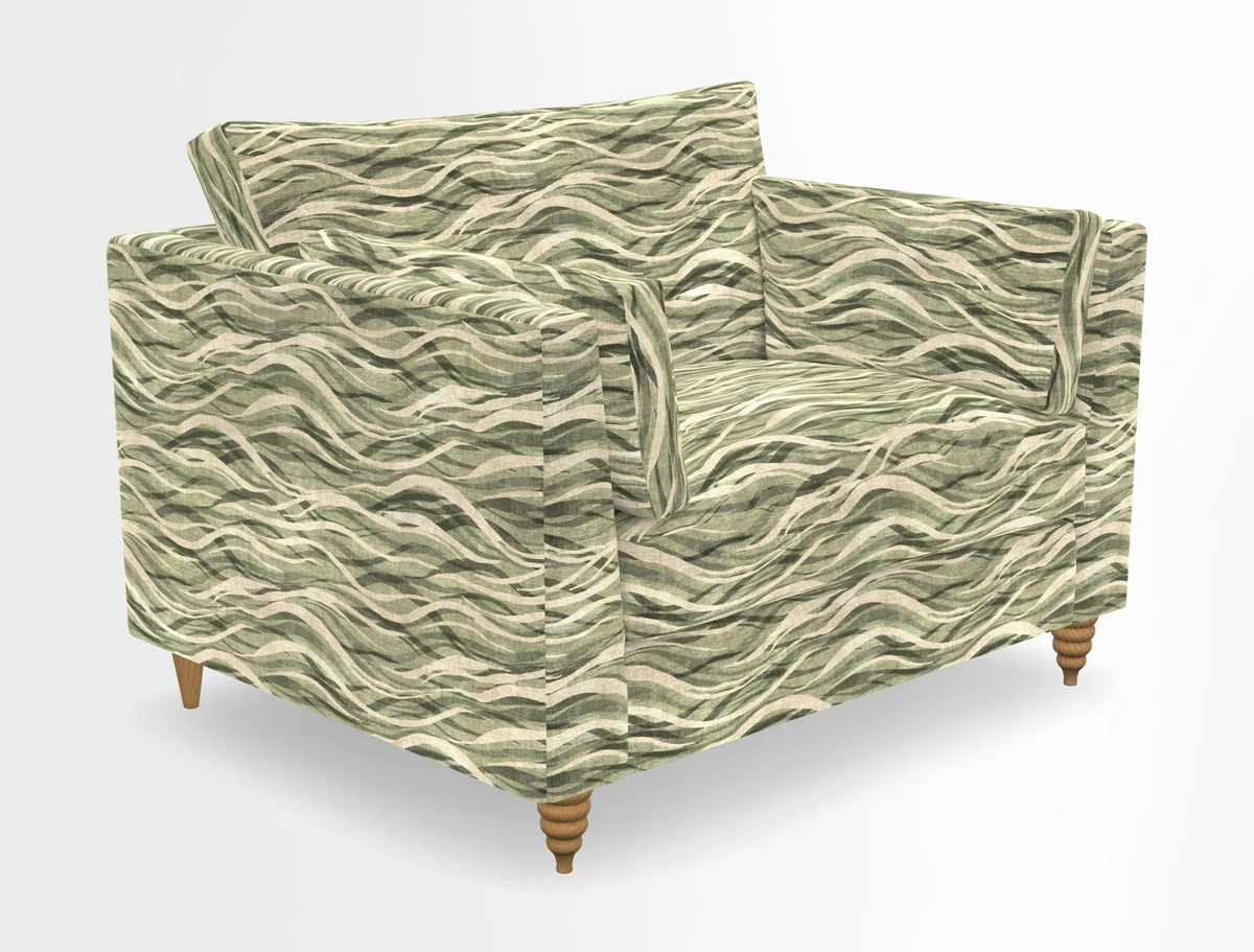Saltdean snuggler in Linwood Tango Velvet Rosewood