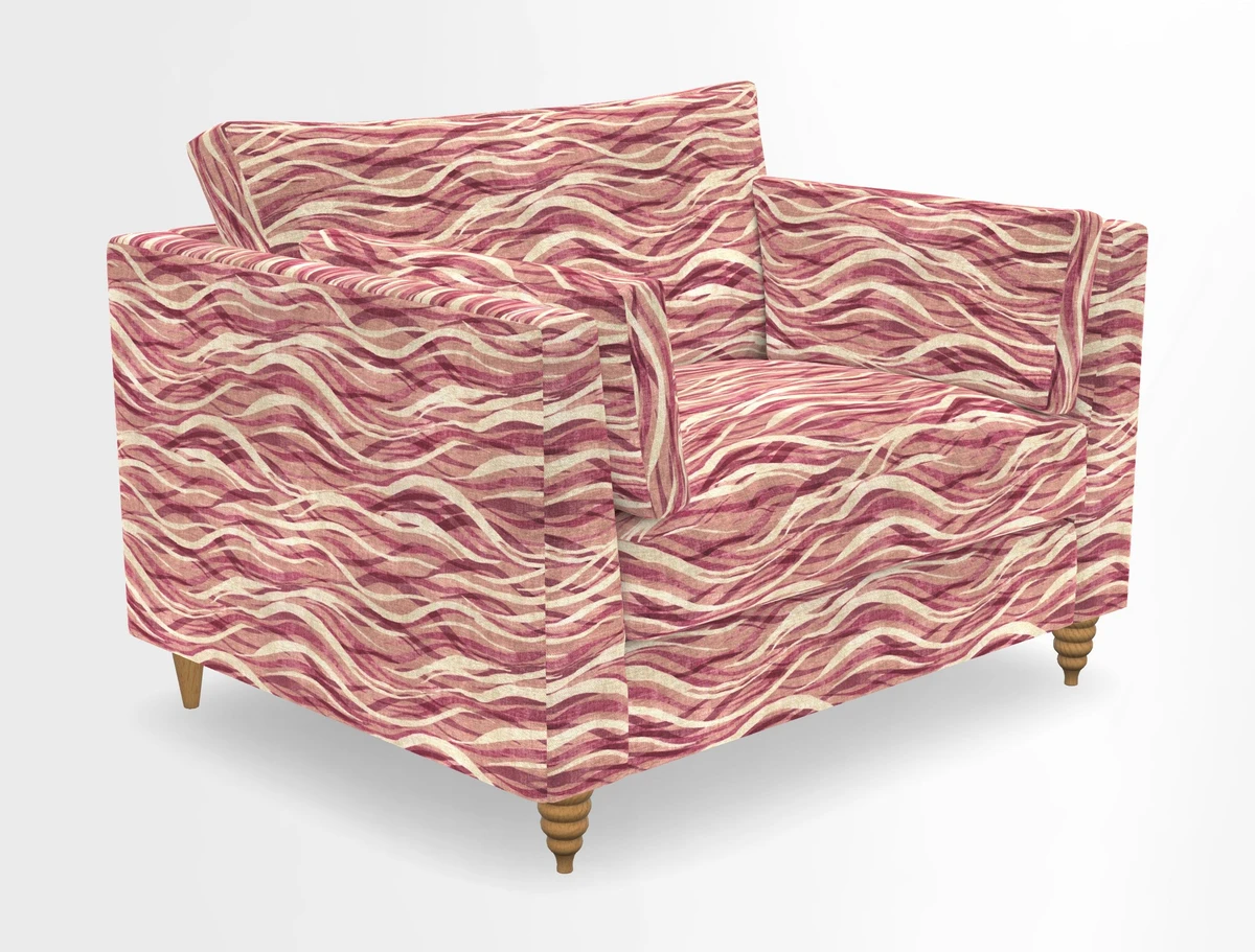 Saltdean snuggler in Linwood Tango Velvet Rosewood