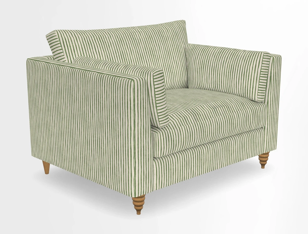 Saltdean snuggler in Linwood Tango Velvet Rosewood