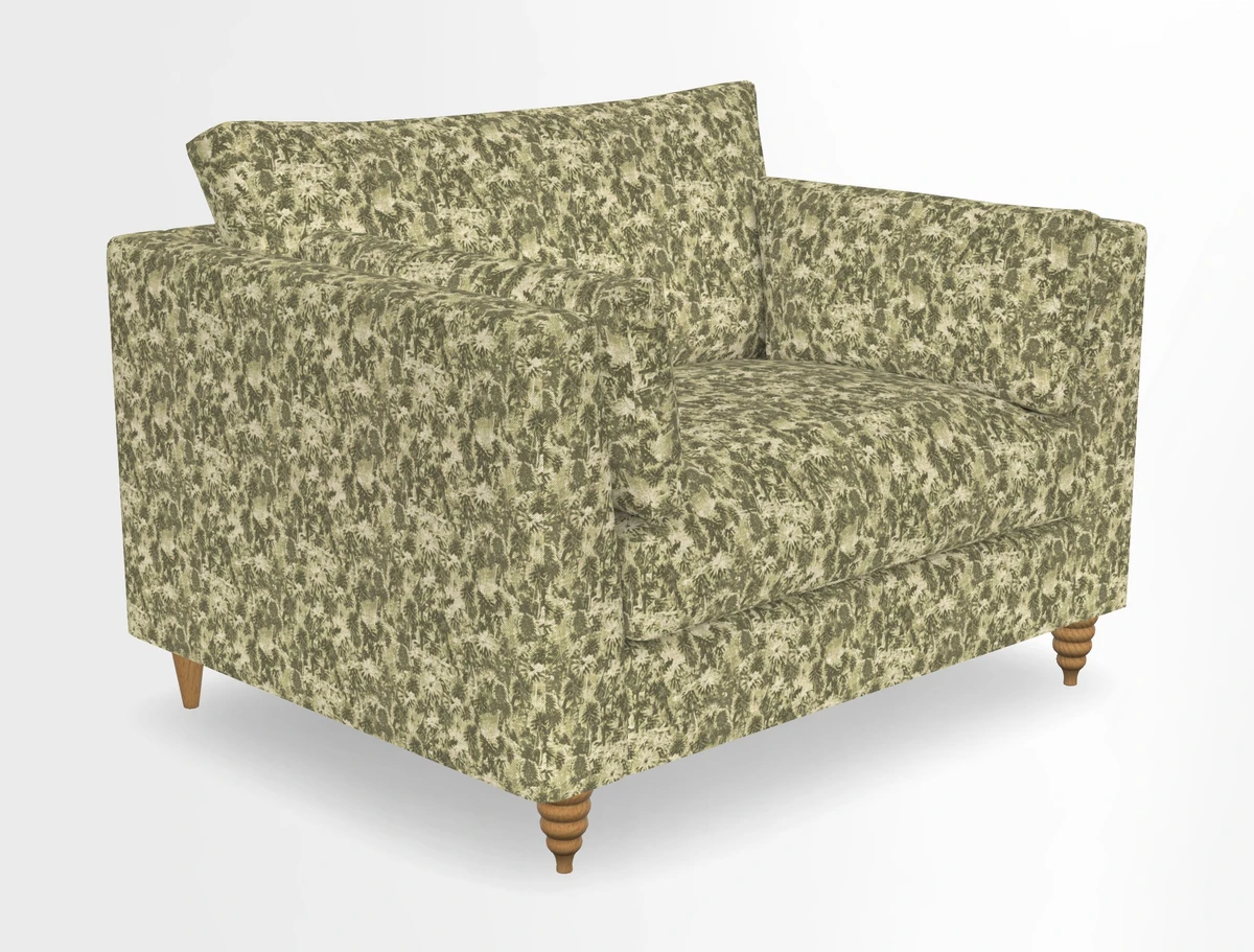 Saltdean snuggler in Linwood Tango Velvet Rosewood