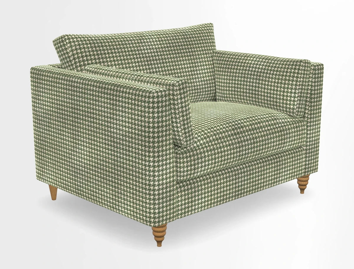Saltdean snuggler in Linwood Tango Velvet Rosewood