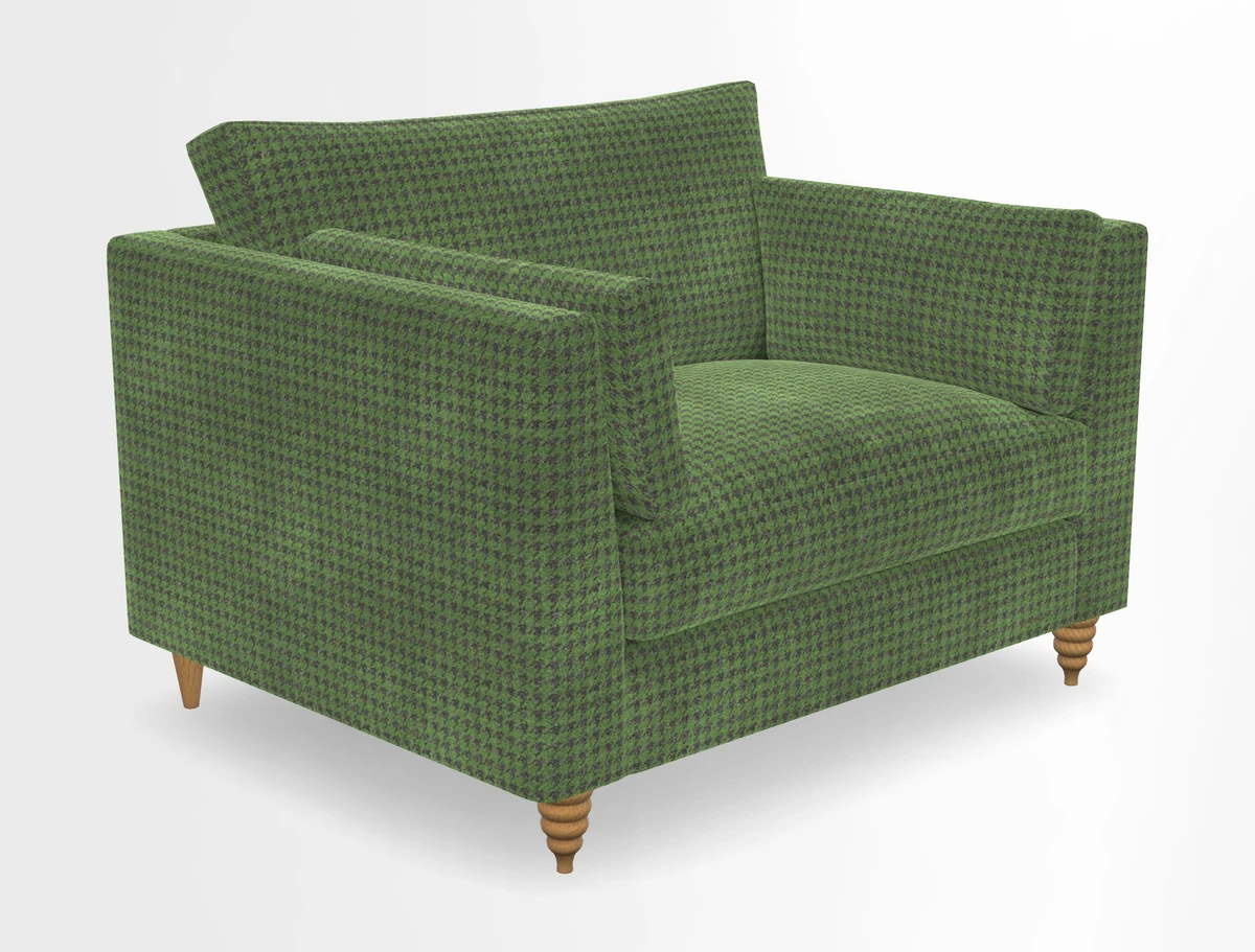 Saltdean snuggler in Linwood Tango Velvet Rosewood