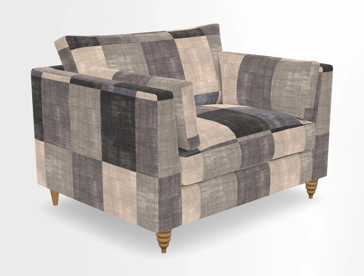 Saltdean snuggler in Linwood Tango Velvet Rosewood