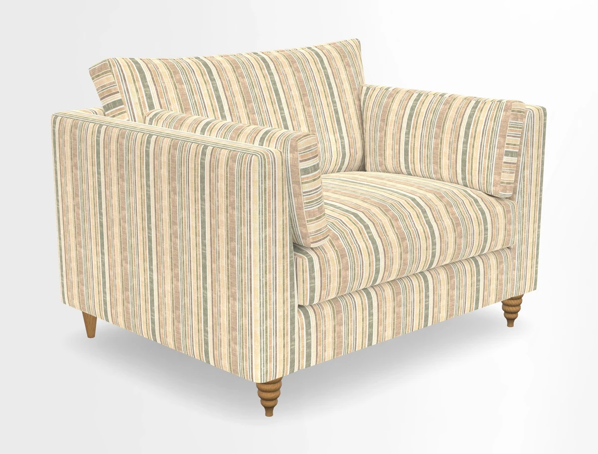 Saltdean snuggler in Linwood Tango Velvet Rosewood