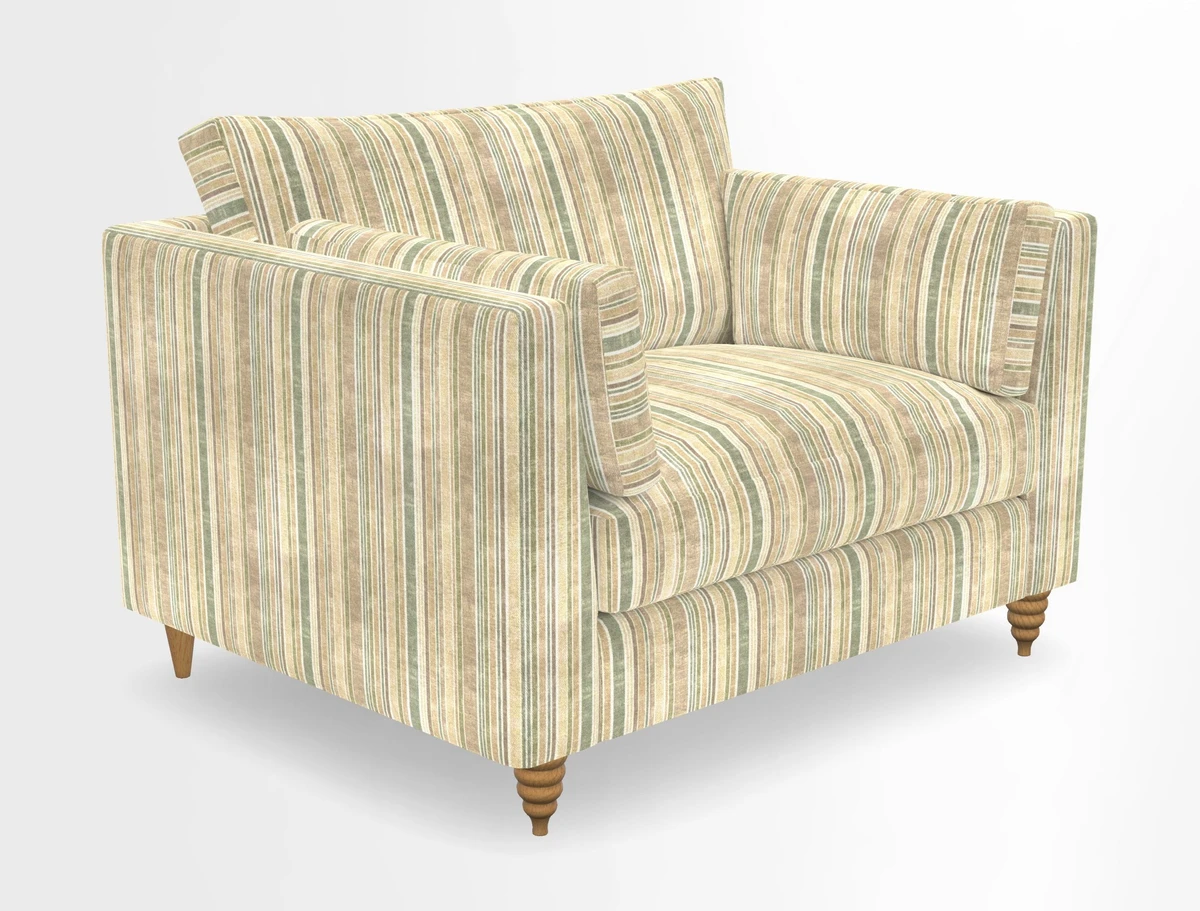 Saltdean snuggler in Linwood Tango Velvet Rosewood
