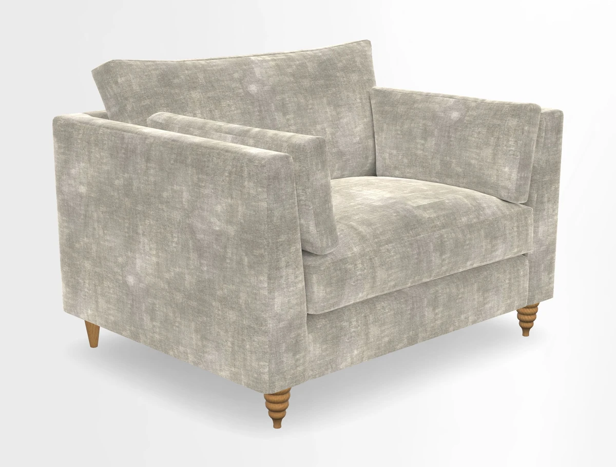 Saltdean snuggler in Linwood Tango Velvet Rosewood