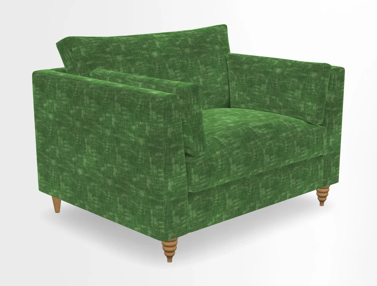 Saltdean snuggler in Linwood Tango Velvet Rosewood