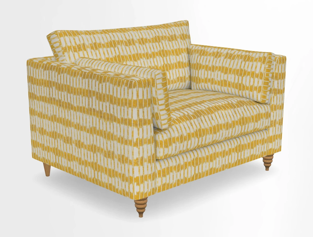 Saltdean snuggler in Linwood Tango Velvet Rosewood