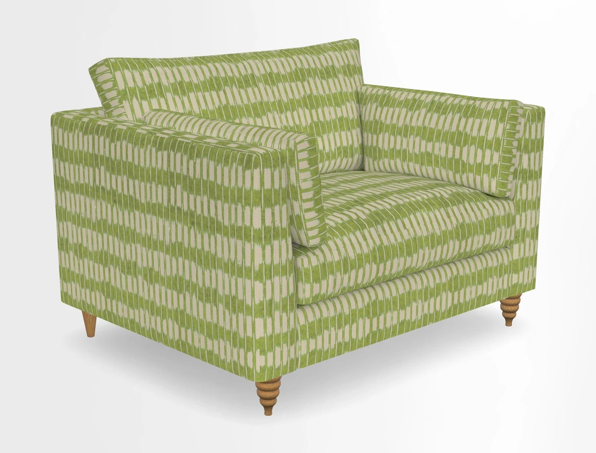 Saltdean snuggler in Linwood Tango Velvet Rosewood