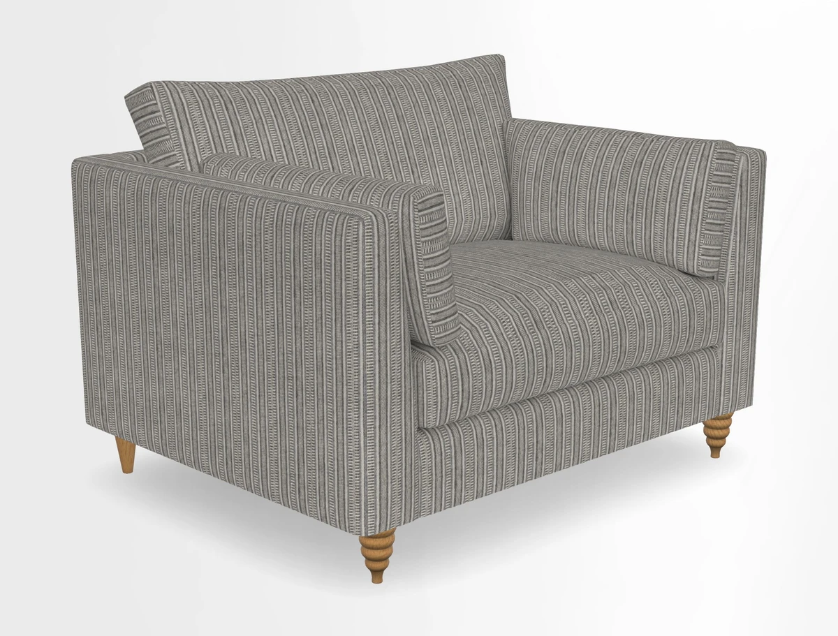 Saltdean snuggler in Linwood Tango Velvet Rosewood