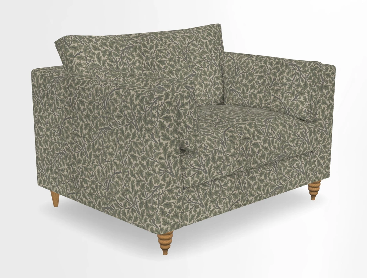 Saltdean snuggler in Linwood Tango Velvet Rosewood