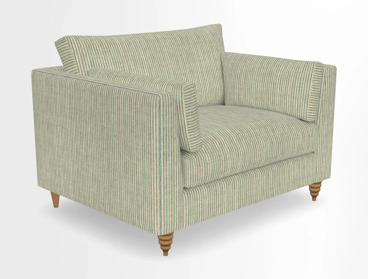 Saltdean snuggler in Linwood Tango Velvet Rosewood