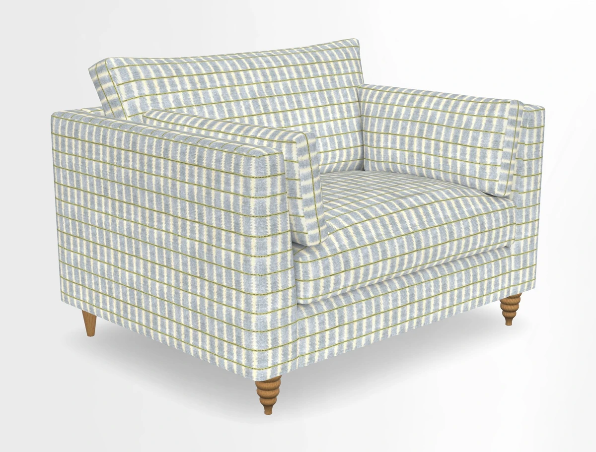 Saltdean snuggler in Linwood Tango Velvet Rosewood