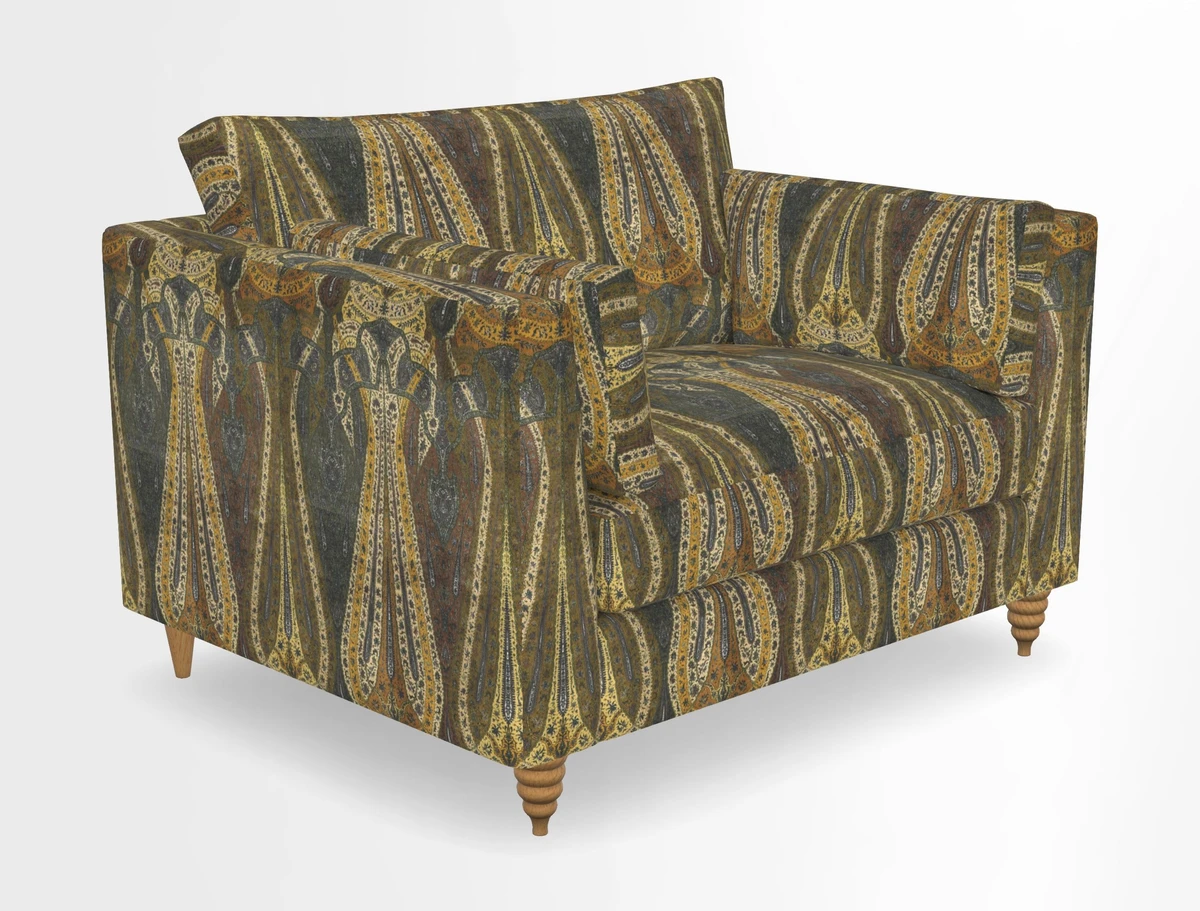 Saltdean snuggler in Linwood Tango Velvet Rosewood