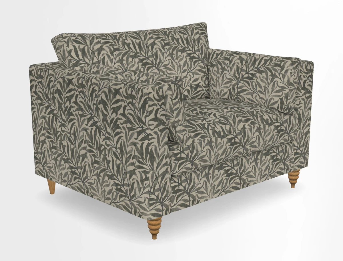 Saltdean snuggler in Linwood Tango Velvet Rosewood