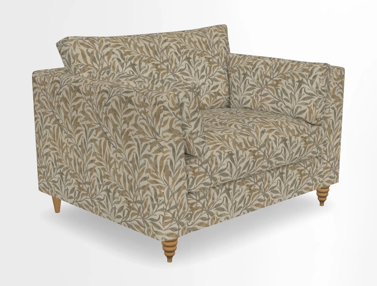 Saltdean snuggler in Linwood Tango Velvet Rosewood