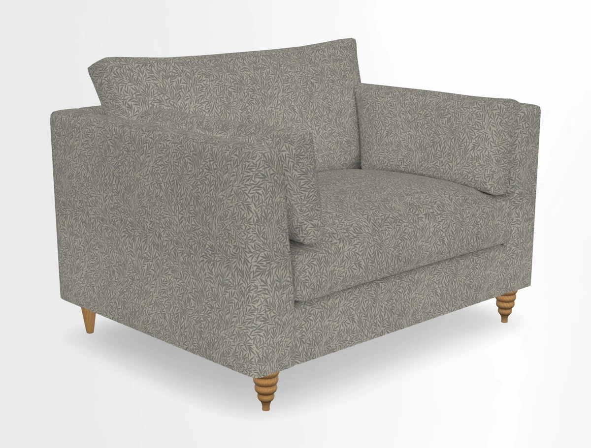 Saltdean snuggler in Linwood Tango Velvet Rosewood