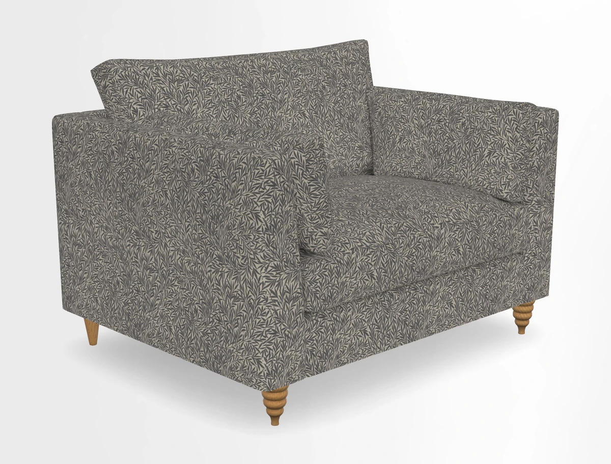 Saltdean snuggler in Linwood Tango Velvet Rosewood