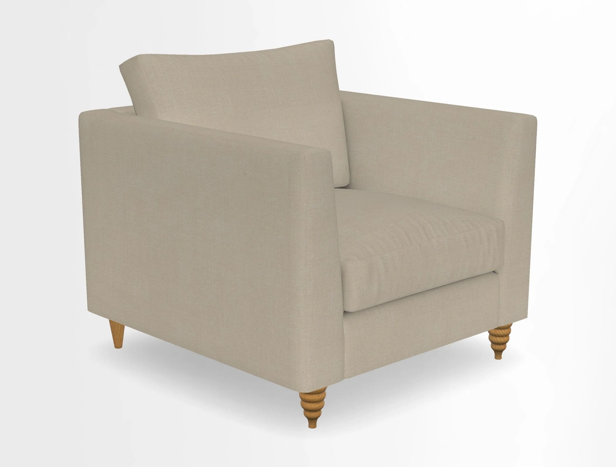 Saltdean chair in Two Tone Plain Biscuit