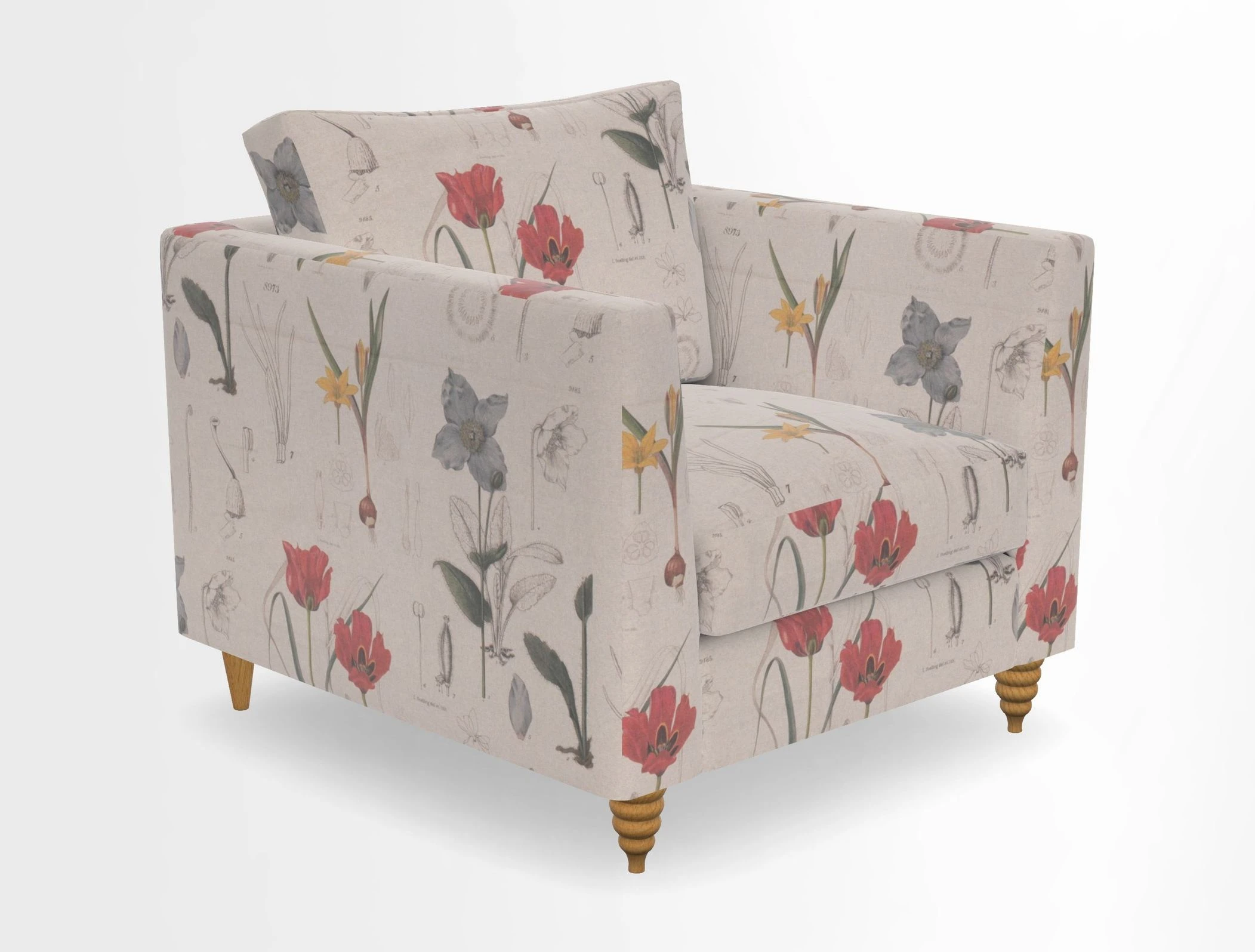 Saltdean chair in Two Tone Plain Biscuit