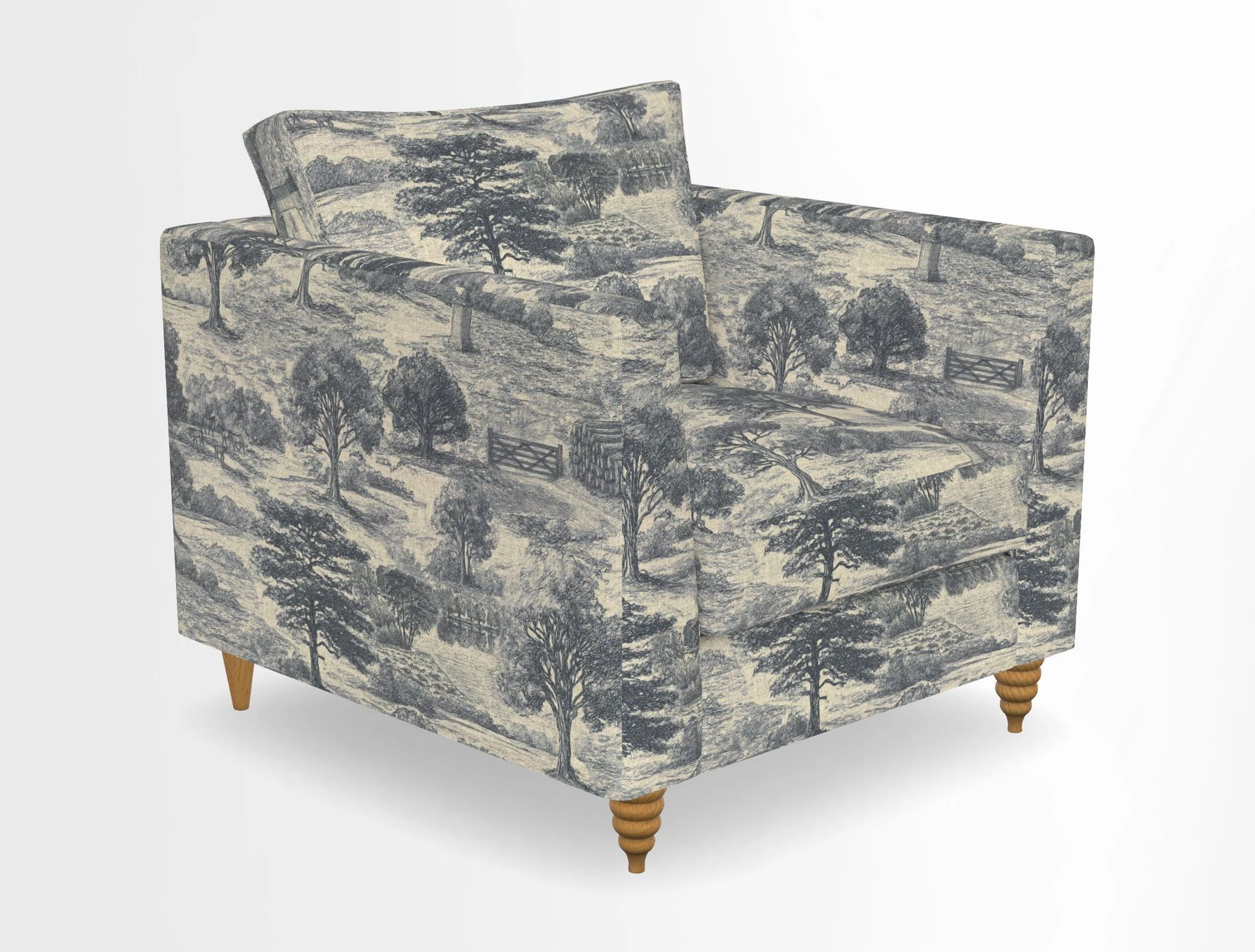 Saltdean chair in Two Tone Plain Biscuit