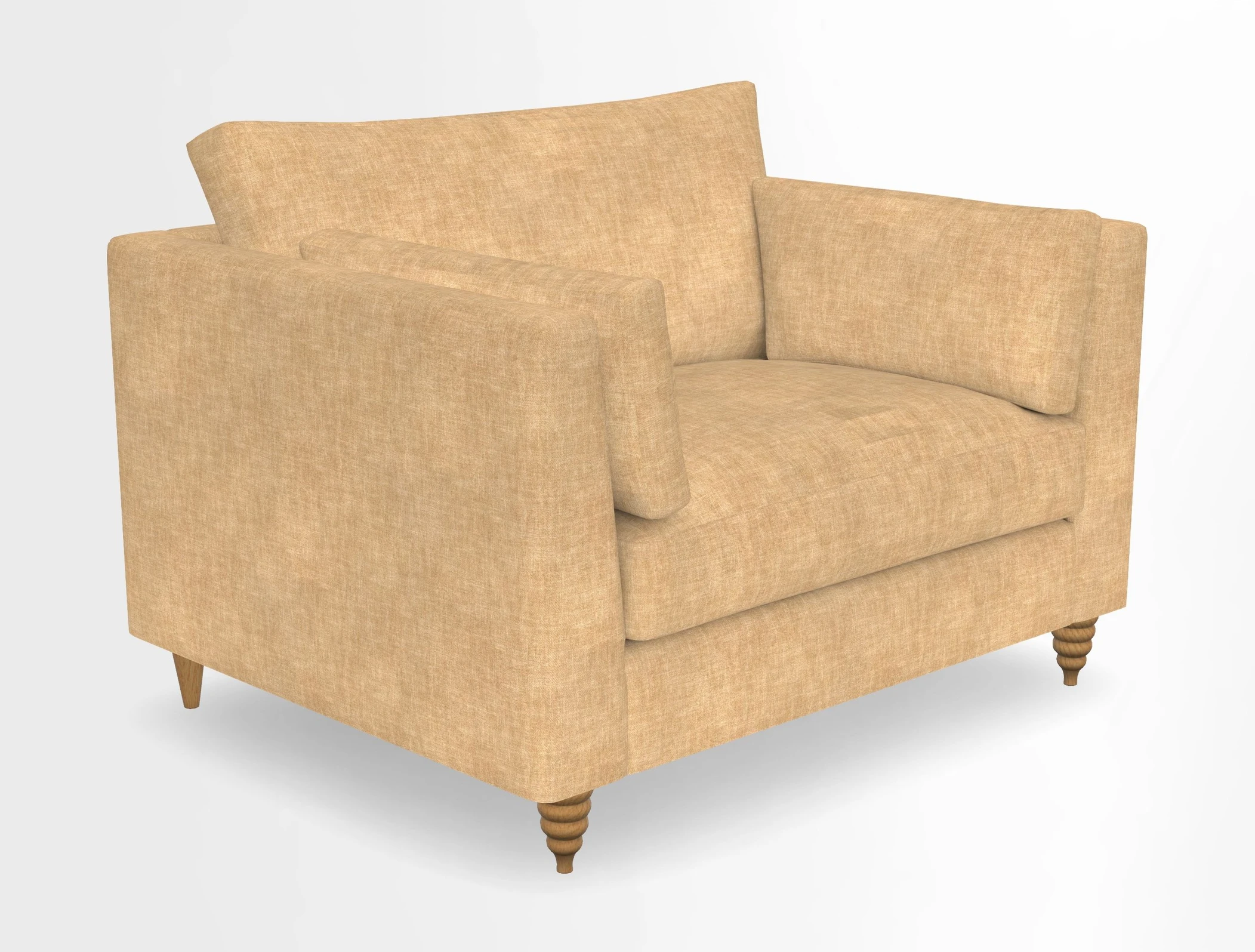 Saltdean snuggler in Linwood Tango Velvet Rosewood
