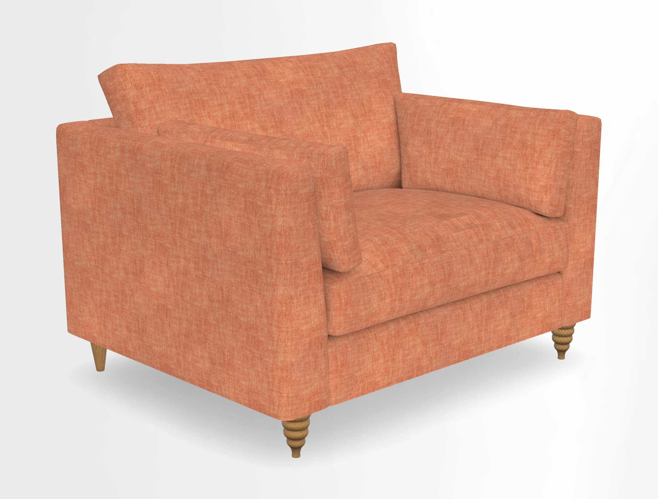 Saltdean snuggler in Linwood Tango Velvet Rosewood