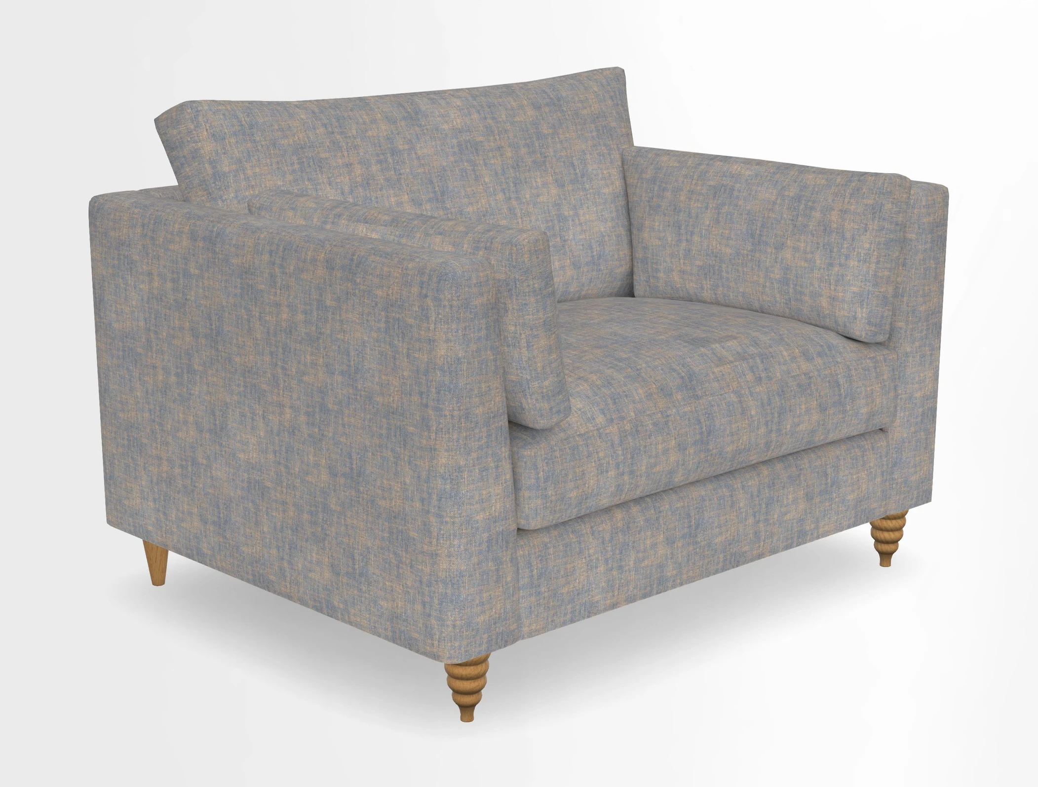 Saltdean snuggler in Linwood Tango Velvet Rosewood