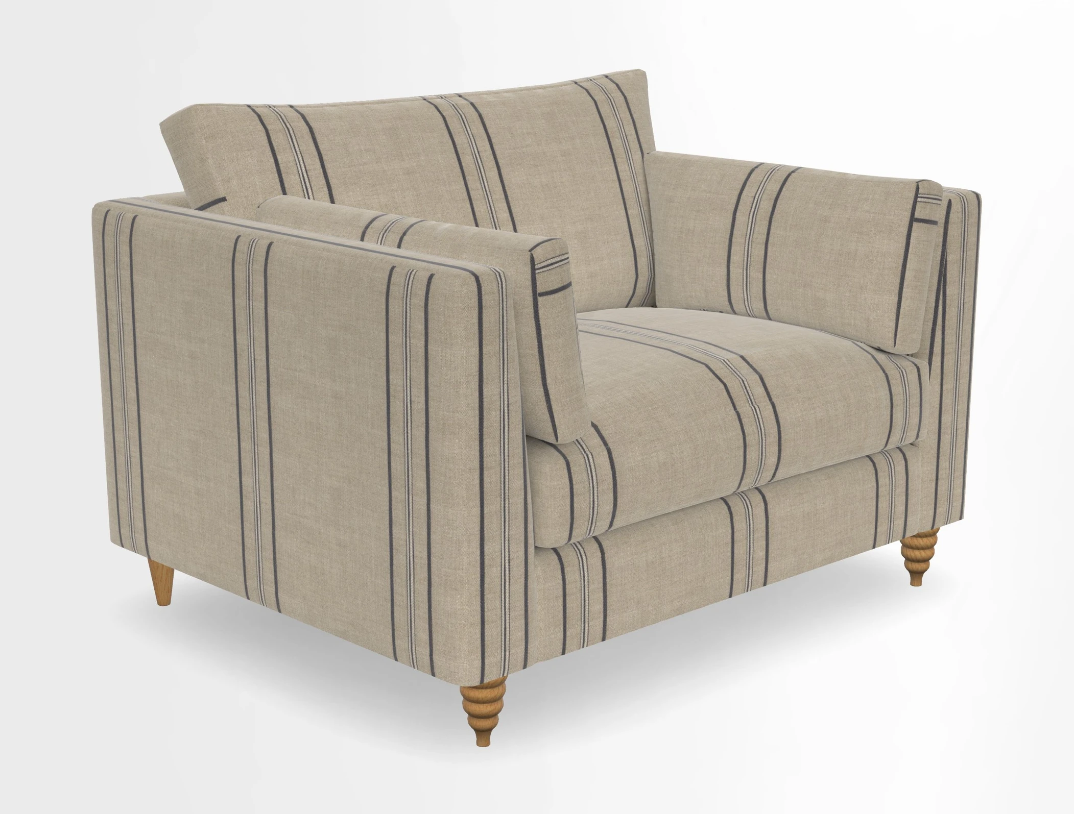 Saltdean snuggler in Linwood Tango Velvet Rosewood