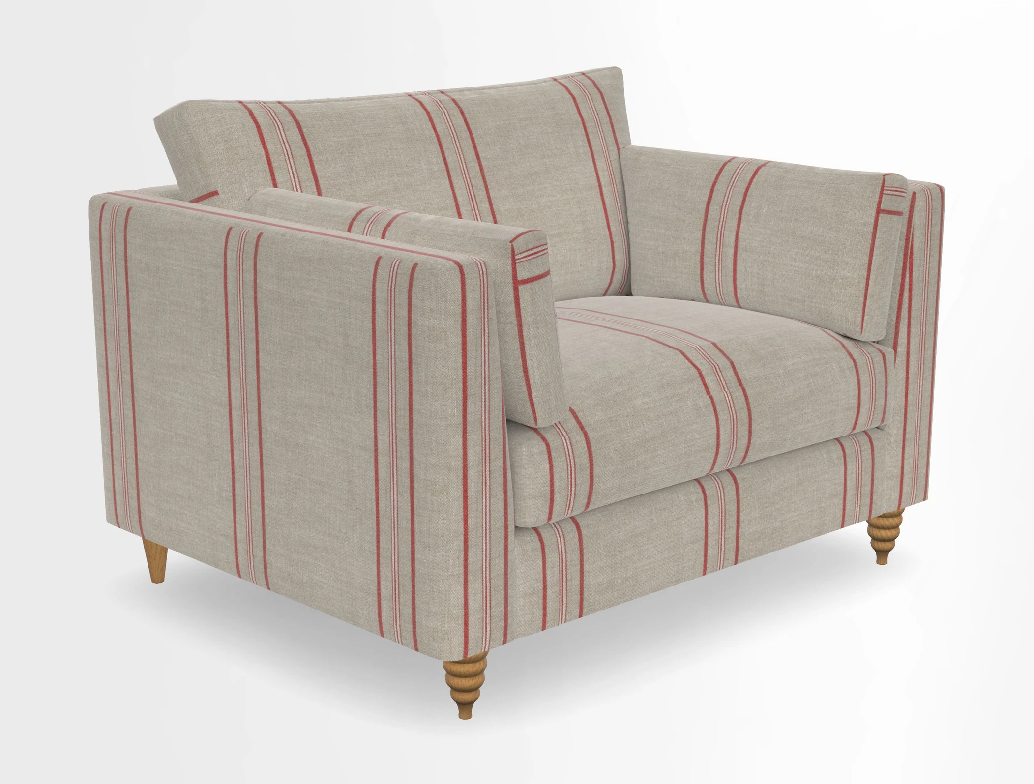 Saltdean snuggler in Linwood Tango Velvet Rosewood