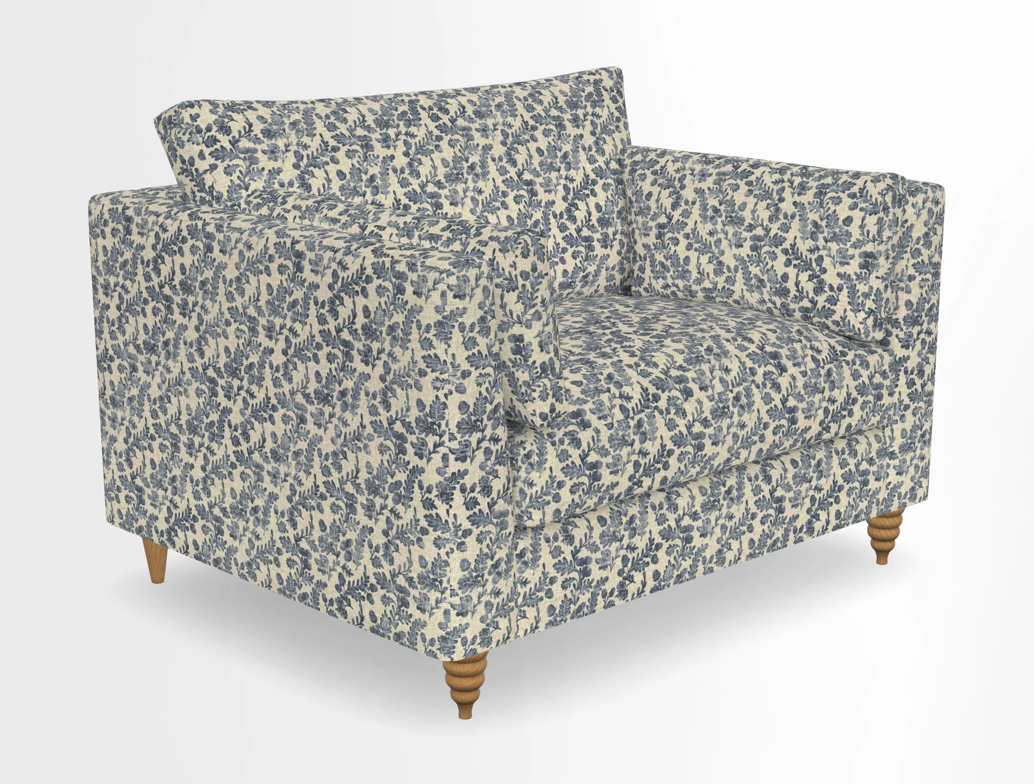 Saltdean snuggler in Linwood Tango Velvet Rosewood
