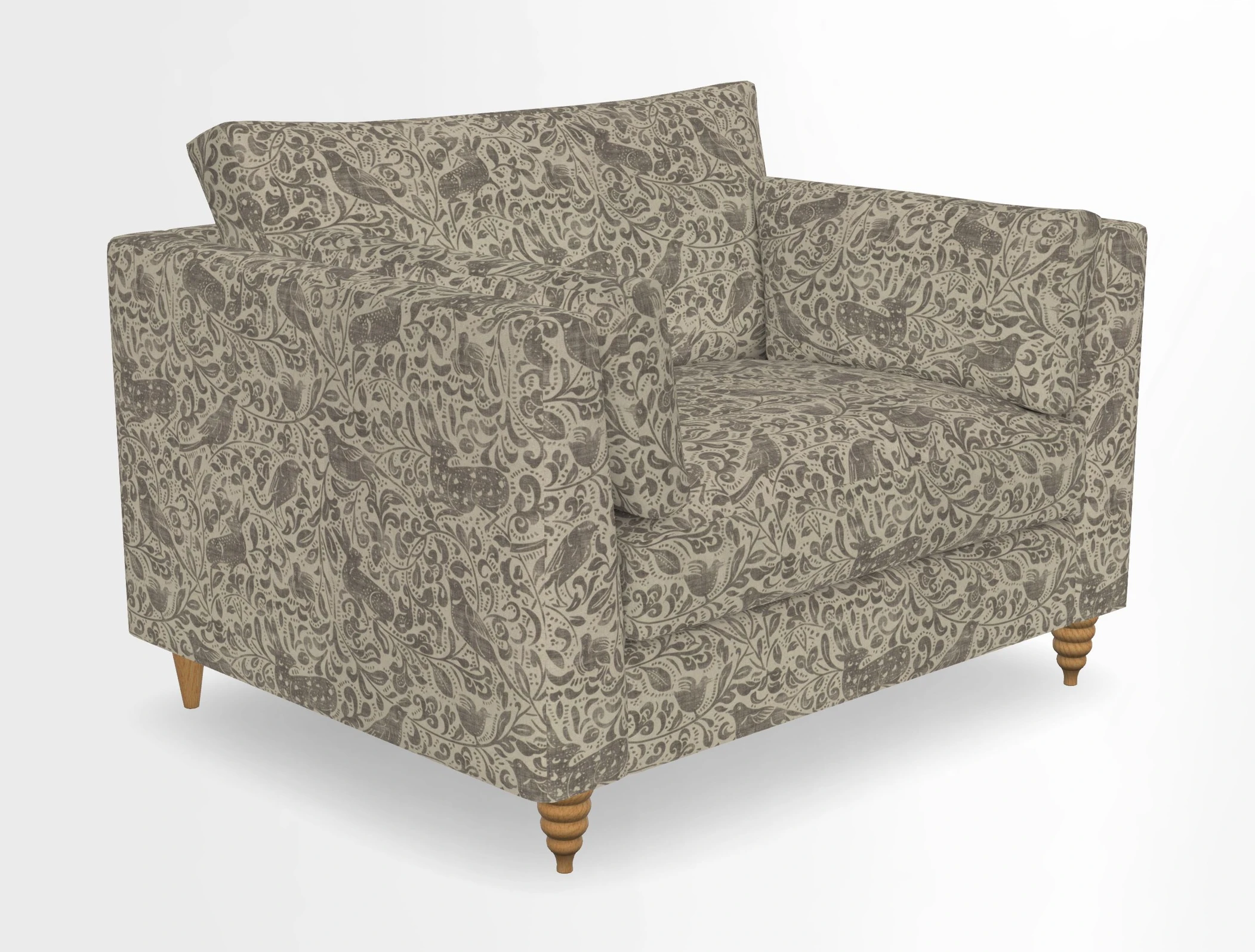 Saltdean snuggler in Linwood Tango Velvet Rosewood
