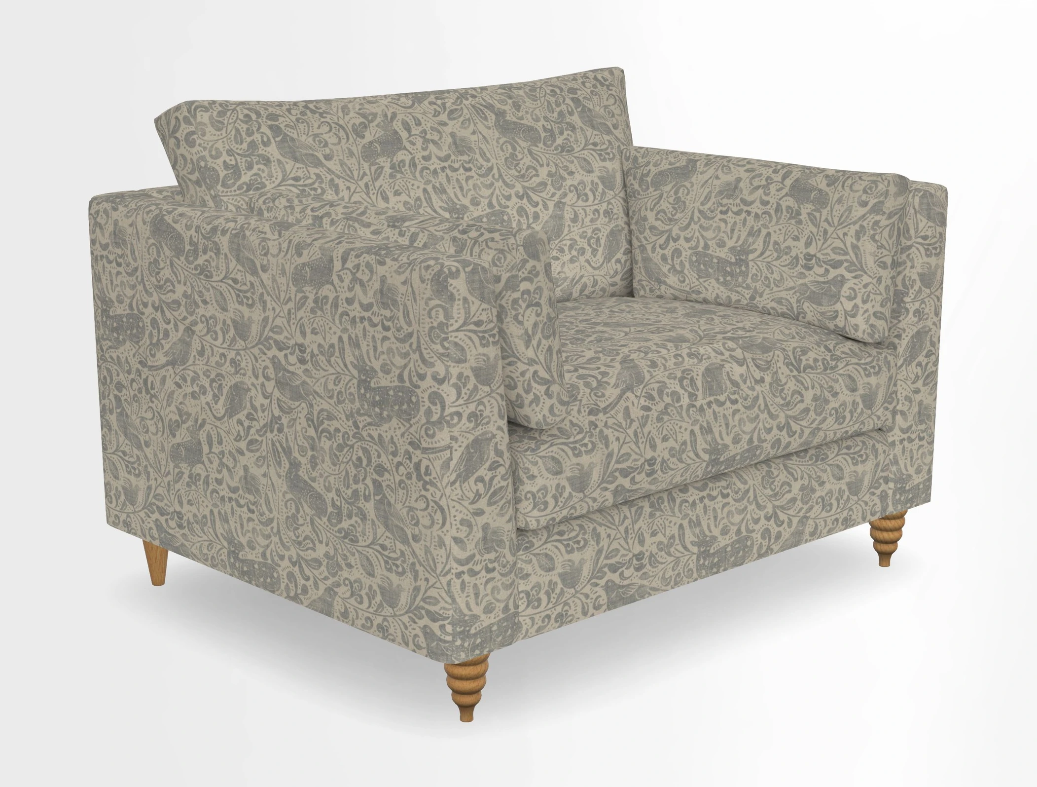 Saltdean snuggler in Linwood Tango Velvet Rosewood