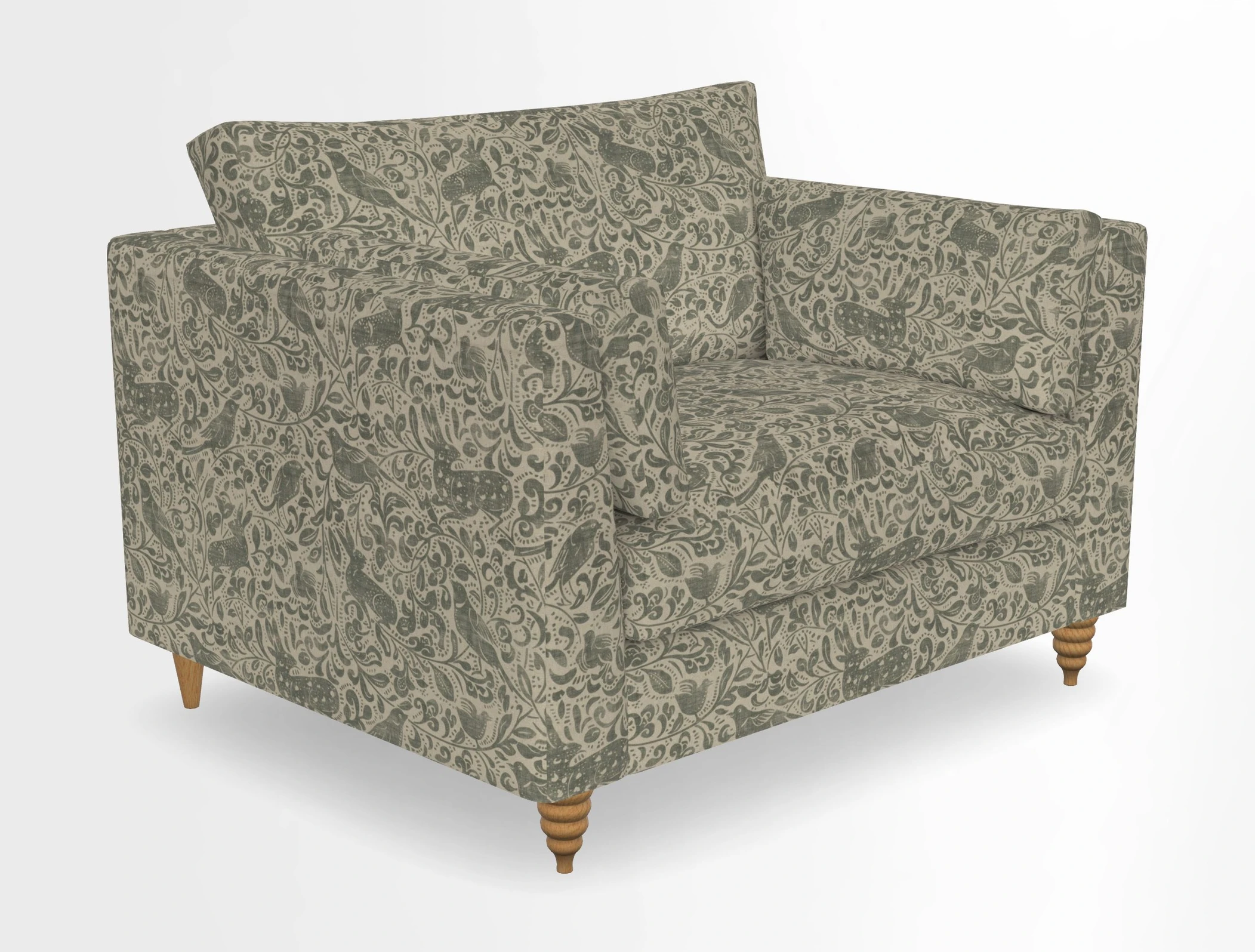 Saltdean snuggler in Linwood Tango Velvet Rosewood
