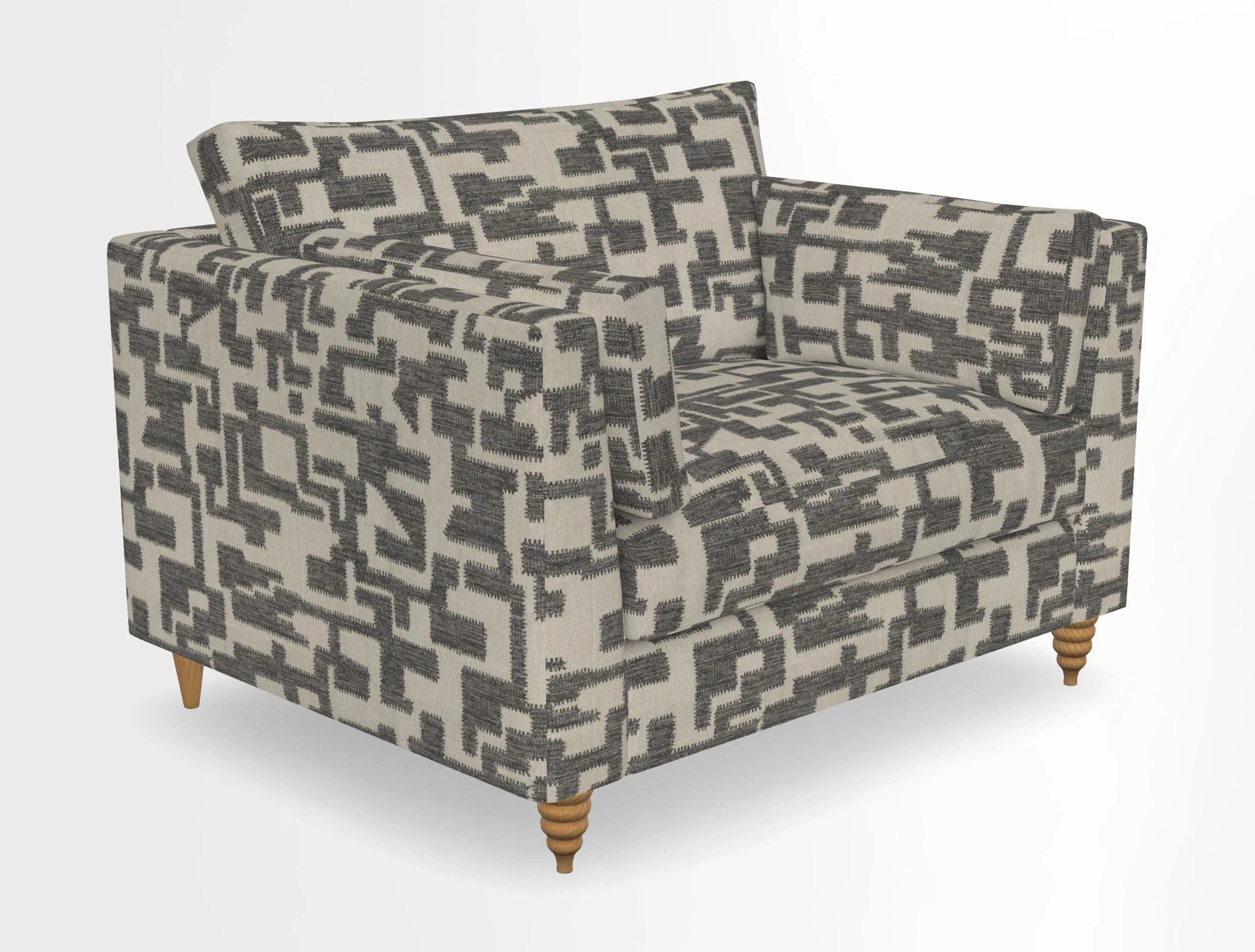 Saltdean snuggler in Linwood Tango Velvet Rosewood