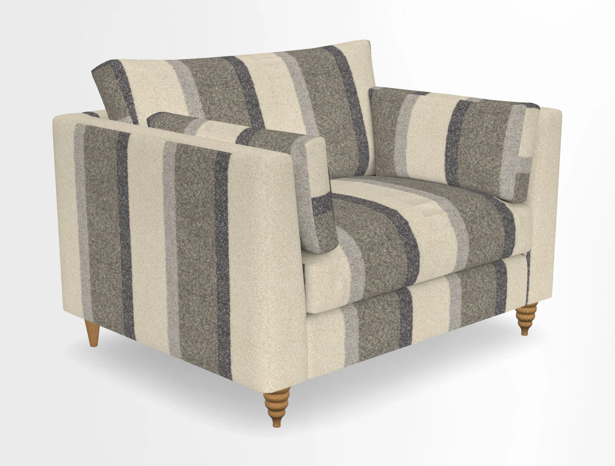 Saltdean snuggler in Linwood Tango Velvet Rosewood