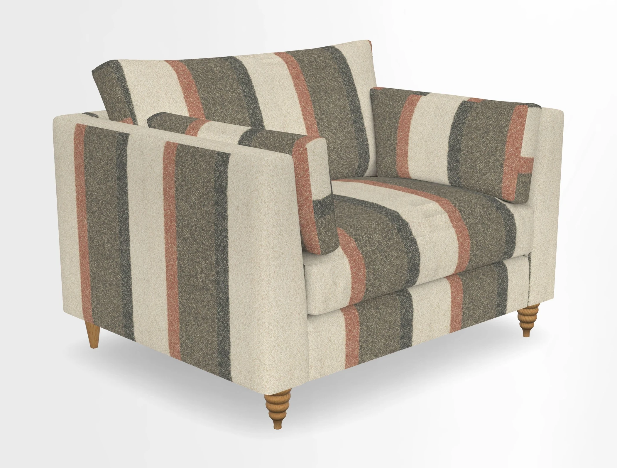 Saltdean snuggler in Linwood Tango Velvet Rosewood